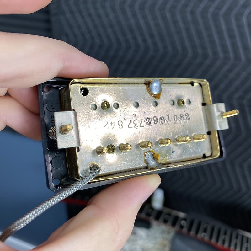 1980s Gibson Tim Shaw PAFs Matched Set w/ Pickup Rings - Gold 1982