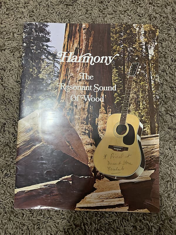1972 Harmony Guitar Catalog Reverb