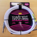 Ernie Ball P06049 White 10" Straight / Angle Instrument Cable