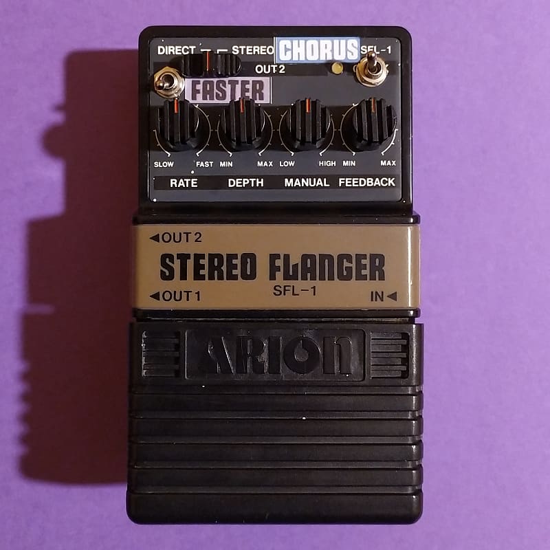 Arion SFL-1 Stereo Flanger w/Chorus u0026 Fast Rate mods + manual. Made in Japan