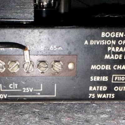 Conversion Serviced Challenger CHA 75 A Guitar Tube Bass Amplifier Head image 9