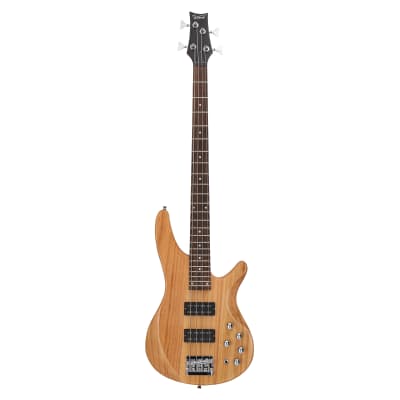 Glarry 44 Inch GIB 4 String H-H Pickup Laurel Wood Fingerboard Electric Bass Guitar with Bag and other Accessories 2020s - Burlywood image 9