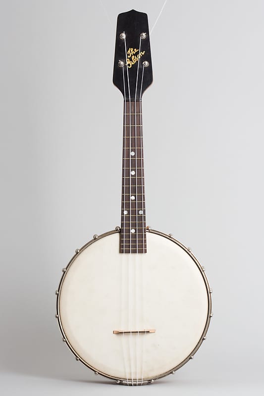 Gibson  Style UB Banjo Ukulele (1924), ser. #11187A-49, original black hard shell case. image 1