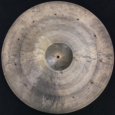 Zildjian K. Istanbul 19.5”  Old Stamp Ride Cymbal w/ 4 of 11 rivets installed - 1890g image 2