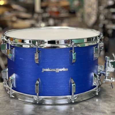 Jenkins Martin  8x14" Spun Fiberglass Snare Drum  2021 Bleen Blue image 1