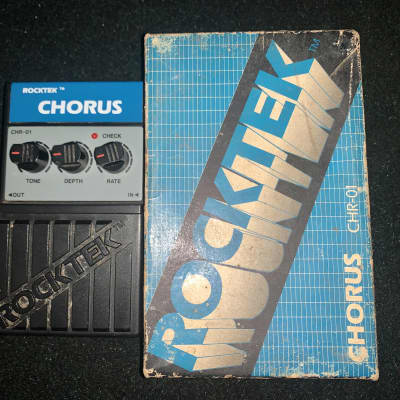 Vintage Rocktek Analog Chorus  chr 01   Guitar effects pedal 1980s  - Blue for sale