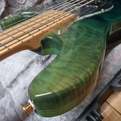 2018 Bacchus Exotic Wood Custom Woodline 517 Japan Handmade Series 5 String Bass image 5