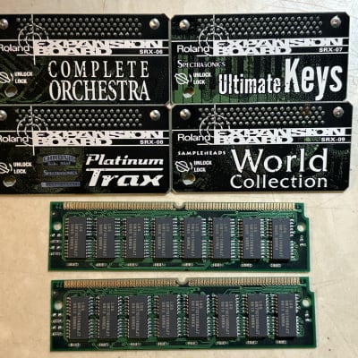 Roland XV-5080 Expansion Board(SRX-06, 07, 08, 09) With Sampler Board !