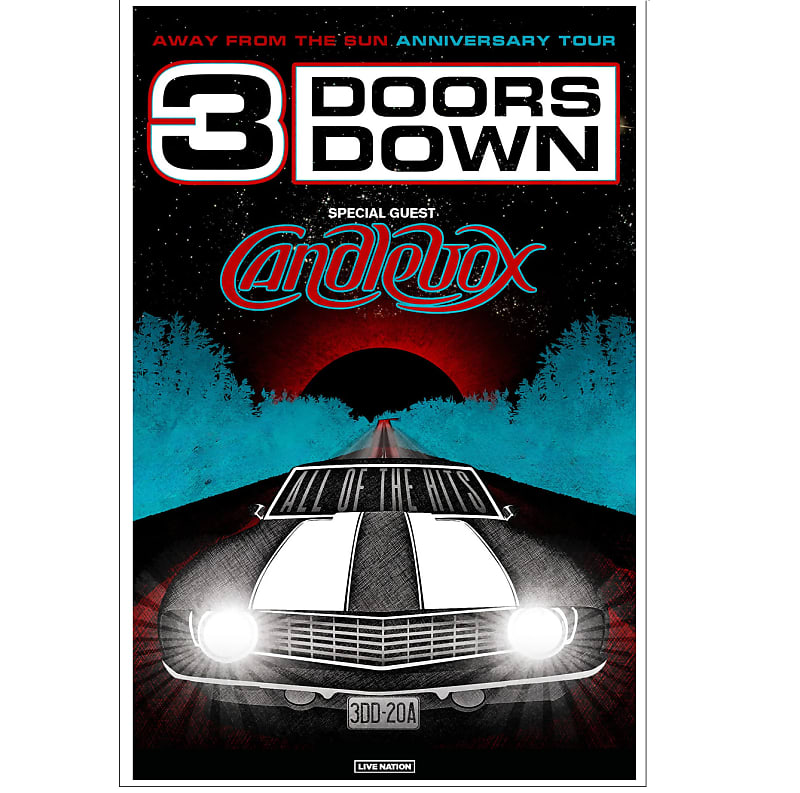 3 DOORS DOWN | CANDLEBOX Anniversary Tour 2023 Ltd Ed New | Reverb