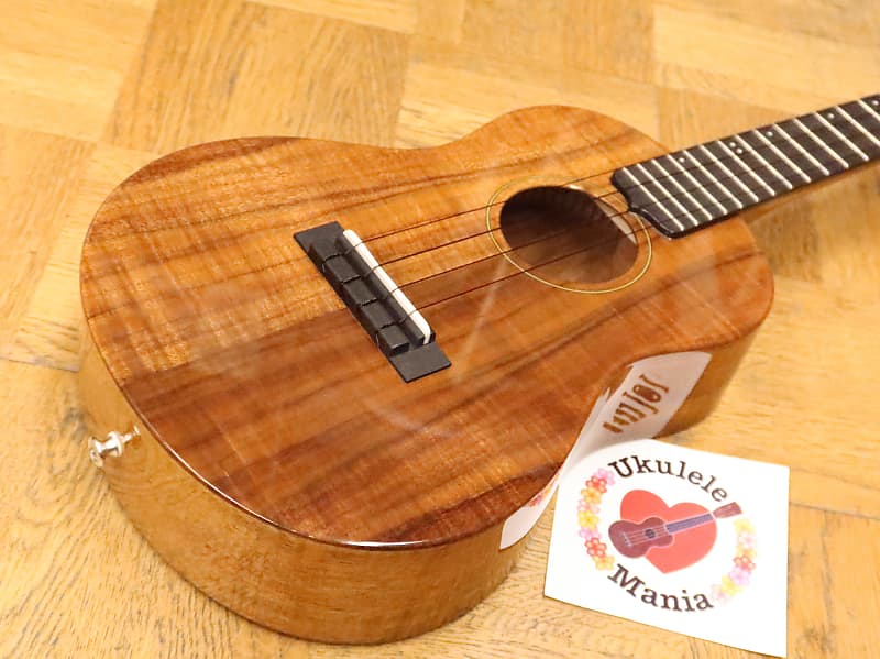 Kiwaya KPT-1K/E High Gloss Curly Koa Tenor with Ebony Bridge and