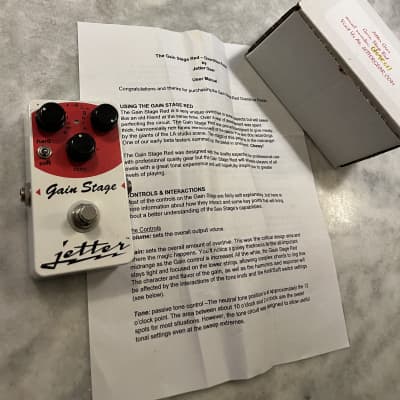 Reverb.com listing, price, conditions, and images for jetter-gain-stage-red