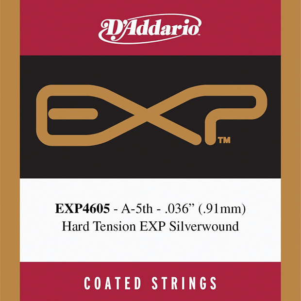 D'Addario EXP4605 Coated Classical  Guitar Single String Hard Tension Fifth String imagen 1