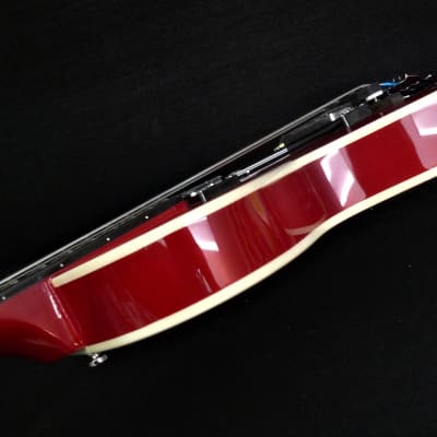 New Hofner Ignition PRO HI-CB-PE-RD RED Club bass guitar LTD Edition Tea Cup Knobs & Flats image 7