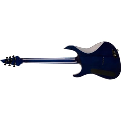 Jackson Pro Series Chris Broderick Soloist HT6P Guitar, Laurel, Transparent Blue image 6