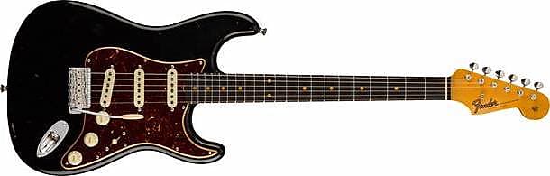 FENDER - Postmodern Stratocaster Journeyman Relic with Closet Classic Hardware  Rosewood Fingerboard  Aged Black image 1