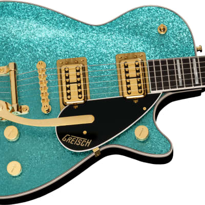 GRETSCH G6229TG Limited Edition Players Edition Sparkle Jet BT with Bigsby Ocean Turquoise Sparkle 2403410813 SERIAL NUMBER JT21114799 - 8.6 LBS image 3