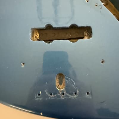 Fender Jazz Bass Body 1971 Lake Placid Blue Refin image 5