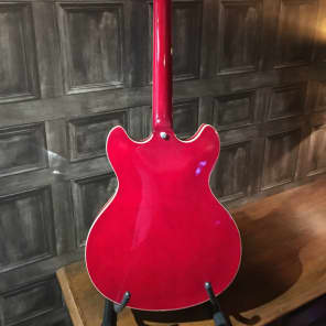Washburn HB30 Electric Guitar with Hard Case - Cherry Red