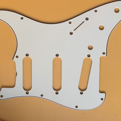 Authentic Fender parts 62 style Mint Green Pickguard and shielding plate 2010 Mint green image 6
