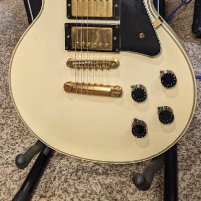 1987 Greco EGC-700 Japan, White 3-Pickup Les Paul Custom, All | Reverb