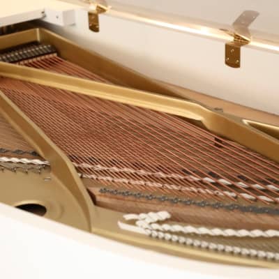 1978 Yamaha C7 Semi-Concert Grand Piano in Rare Polished White Vintage Original Professional Orchestral Concert Piano Hamamatsu Japan Factory image 20