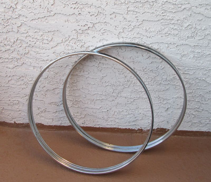 Tama Royalstar Bass Drum Hoops 22" Metal w Black Insert Reverb