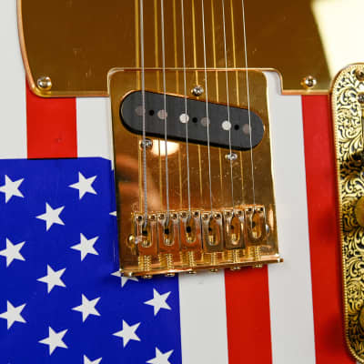 American Flag Telecaster Style Body with Licensed Fender Neck by Mighty Mite USA image 5