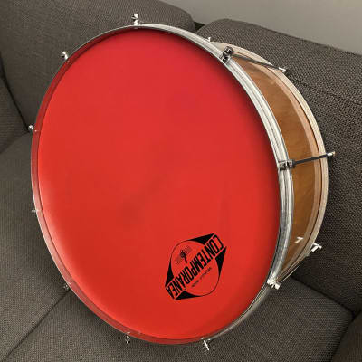Contemporanea  Zabumba large 20" x 9" 2010s - Natural Forró Samba Drum with strap half price NYC pickup image 2