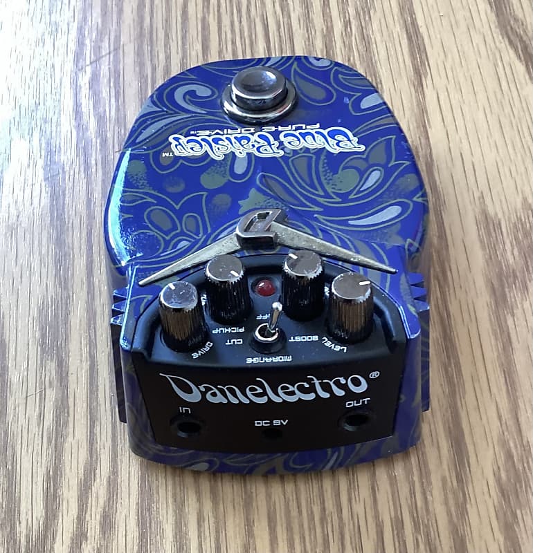 Danelectro Blue Paisley Pure Drive Pedal Blue Paisley Pure