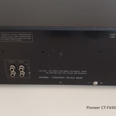 Iconic Pioneer CT-F650 Stereo Cassette Deck - FULLY SERVICED !!! image 4