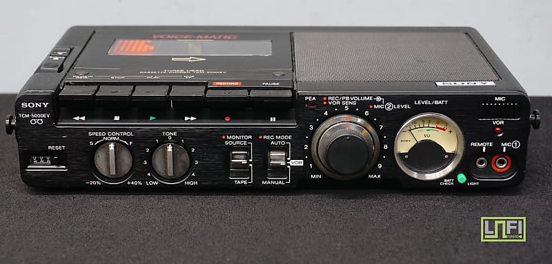 SONY - SONY MDウォークマン TCM-5000EV(B) Sony TCM-5000EV Cassette Recorder Portable Player Audio