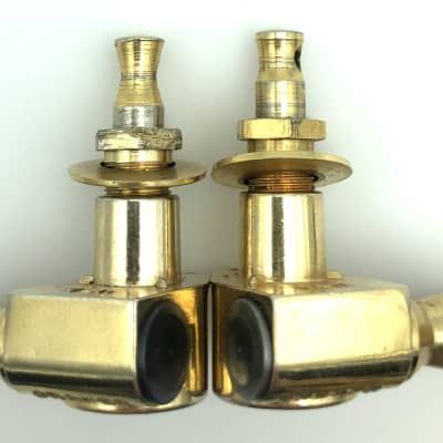 Grover Vintage Rotomatic Bullseye 3x3 Tuners 1960’s-70’s Worn Gold image 7