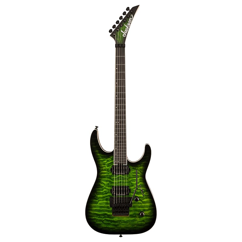 Jackson Pro Series Dinky Dkaq Emerald Green Electric Guitar Reverb