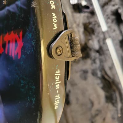 Ernie Ball Music Man Stingray 2017 - Stealth Black / Custom Jason Voorhees Paintjob image 18