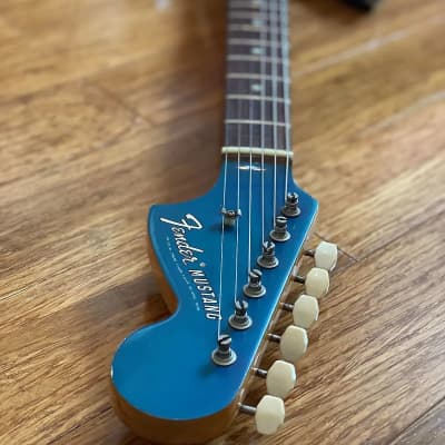 Original Vintage 1969 USA Fender Mustang Lake Placid Blue Competition Burgundy w/ OHSC. Kurt Cobain Nirvana image 9