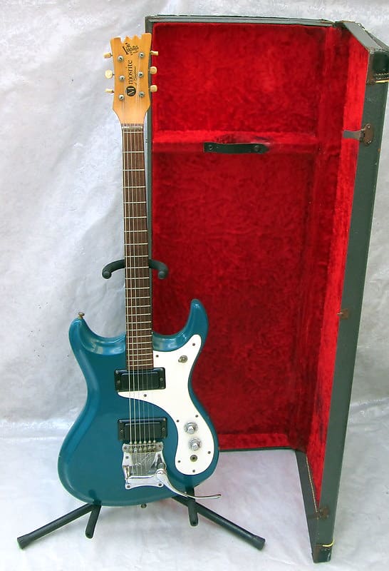 Mosrite Ventures II Guitar Blue All Original - Including Case - More pics if needed image 1