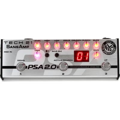 Tech 21 SansAmp PSA 2.0 Programmable Guitar Pre-amp Pedal | Reverb