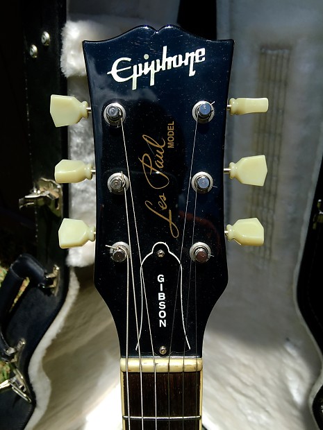 1998 Epiphone Les Paul Standard Japan Gibson Headstock style, Case