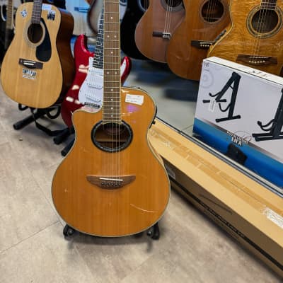 Yamaha APX700II-L Thinline Acoustic/Electric Guitar Left-Handed 2010s - Natural for sale