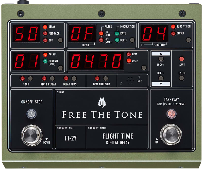 Free The Tone FT-2Y Flight Time Digital Delay Version 2 image 1