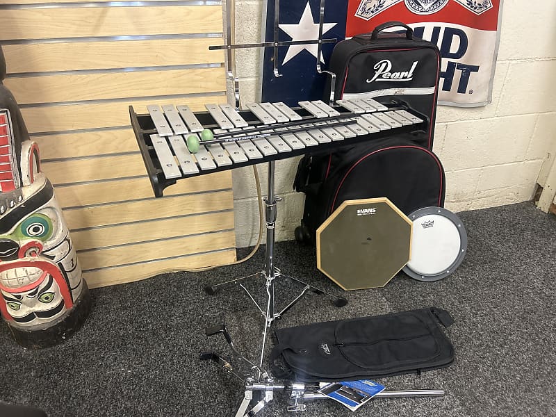 Pearl Xylophone set with case and drum pad | Reverb