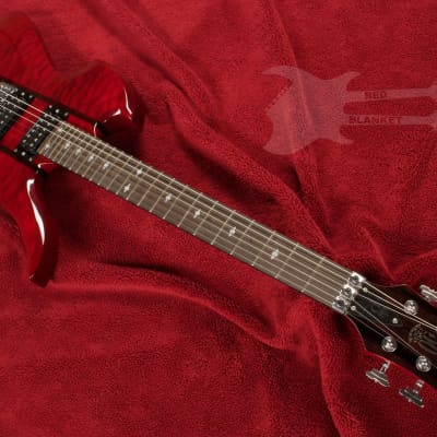 B.C. Rich Mockingbird Legacy ST with Floyd Rose Transparent Red image 3
