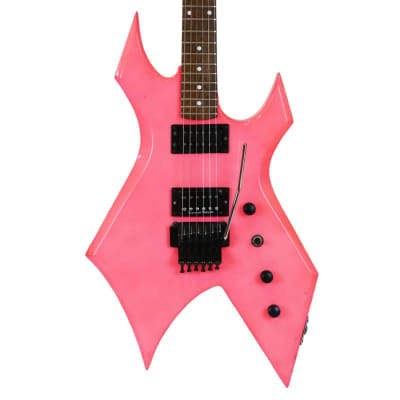 1989 B.C. Rich Warlock Hot Pink Amazing Color w/ Floyd Rose Rare Made in  USA LA CA Neck Plate Vintage Original Electric Guitar | Reverb