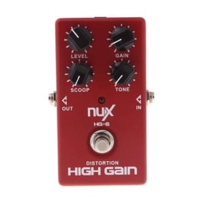 MODERN HIGH GAIN DISTORTION『RED』 NuX HG-6 Modern High Gain | Reverb