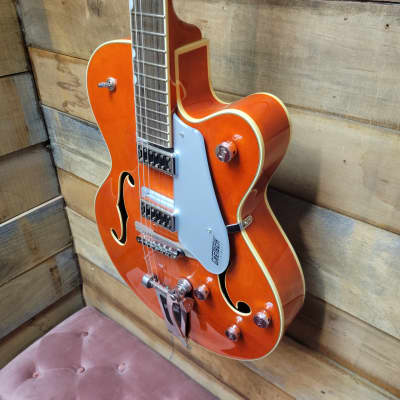 2021 Gretsch G5420T Electromatic Hollowbody (Pre-Owned) - Transparent Orange w/ Bigsby image 4