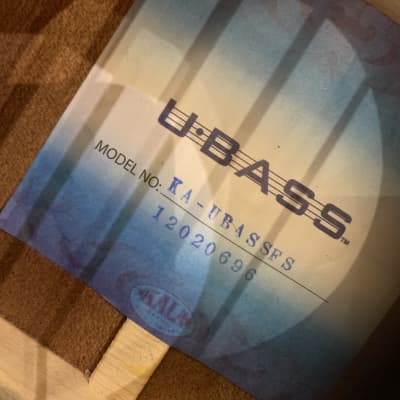 Kala KA-UBASSFS-Fretted Mahogany Acoustic /Electric U-Bass-W/Case image 11