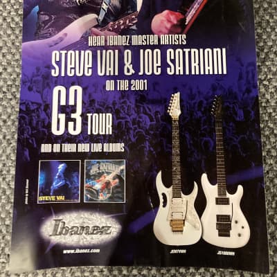 2001 Steve Vai Joe Satriani Ibanez Guitars G3 Tour Dealer | Reverb