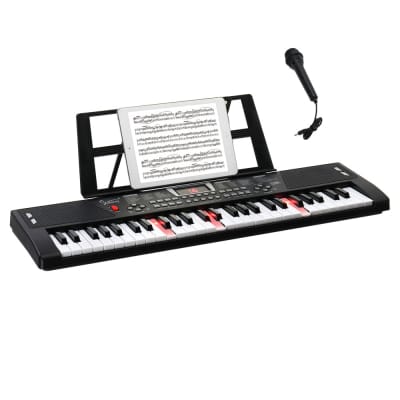 Glarry GEP-201 54-Key Portable Electronic Piano Keyboard w/LCD Screen, Microphone image 1