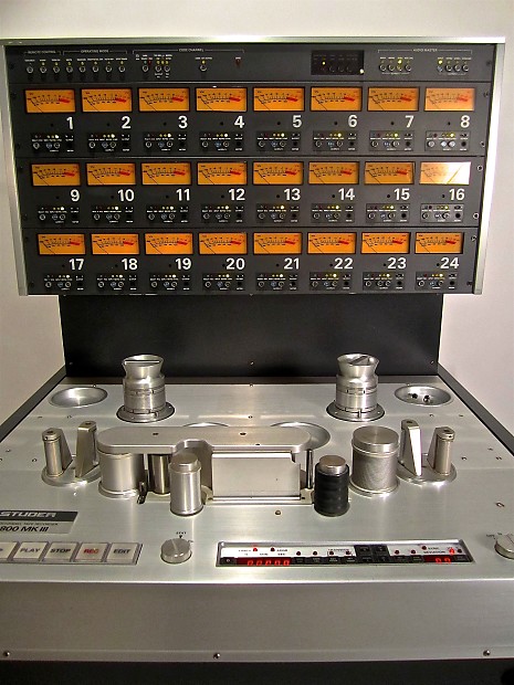 Studer A800 MK III 2" 24-Track Analog Multitrack Tape Machine with Remote image 1
