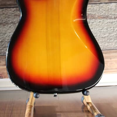 New Custom  4 String Bass  Sunburst/  Pyrography Guitar by Sparka Studios image 15
